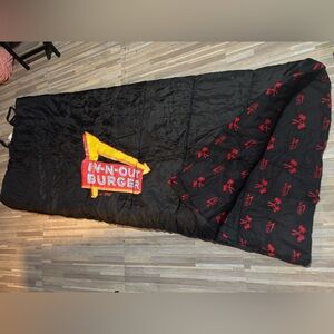 In-N-Out Burger 🍔 🌴Black and Red Sleeping Bag
